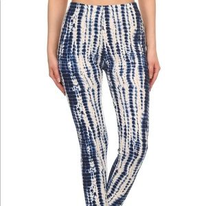 Tie dyed, high waisted leggings